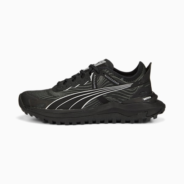 Voyage NITRO 2 Women's Trail Running Shoes, Puma Black-Metallic Silver, extralarge-GBR