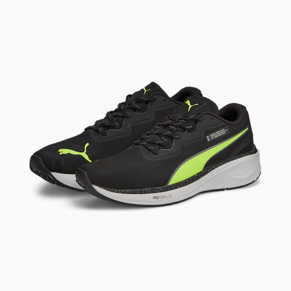 Aviator Profoam Sky Winter Running Shoes, Puma Black-Lime Squeeze, extralarge