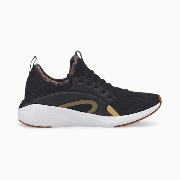 Better Foam Adore Safari Glam Women's Running Shoes, Puma Black-Puma Team Gold, extralarge-IND