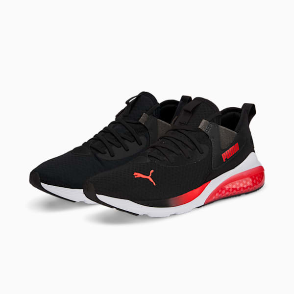 Cell Vive Men's Training Shoes, Puma Black-High Risk Red, extralarge-IND