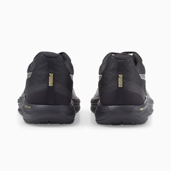 Feline Profoam Safari Glam Running Shoes Women, Puma Black-Puma Team Gold, extralarge-IND