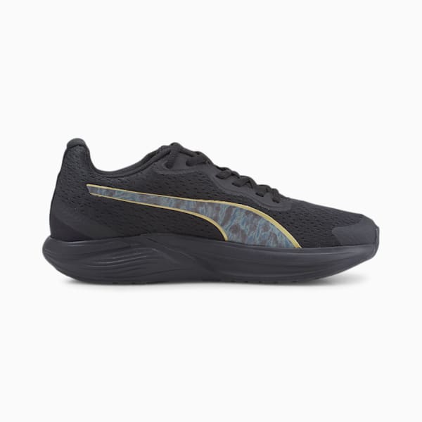 Feline Profoam Safari Glam Running Shoes Women, Puma Black-Puma Team Gold, extralarge-IND
