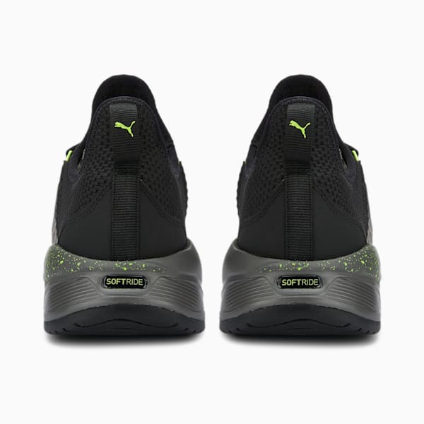 SOFTRIDE Premier So Splatter Men's Running Shoes, CASTLEROCK-Puma Black-Lime Squeeze, extralarge-IND