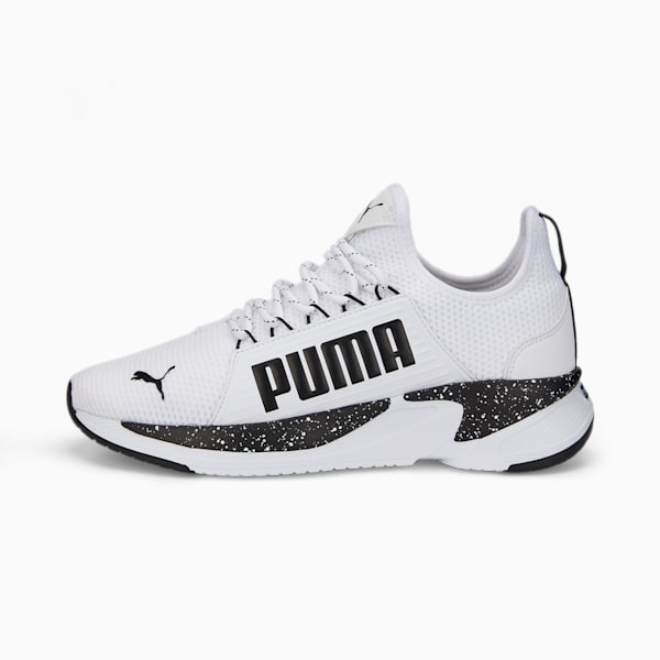 SOFTRIDE Premier So Splatter Men's Running Shoes, Puma White-Puma Black, extralarge-IND