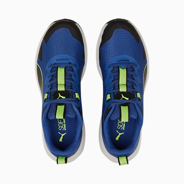 Twitch Runner Trail Running Shoes, Blazing Blue-Lime Squeeze-PUMA Black, extralarge-IND