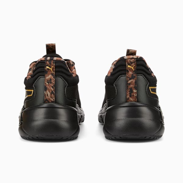 Lex Safari Glam Women's Training Shoes, Puma Black-Puma Team Gold, extralarge-IND