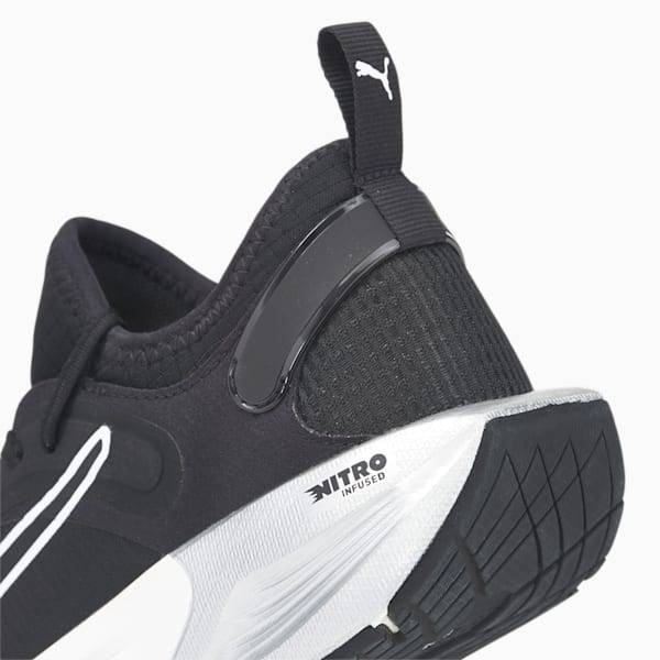 PWR XX Nitro Women's Training Shoes, Puma Black-Puma White-Metallic Silver, extralarge-IND