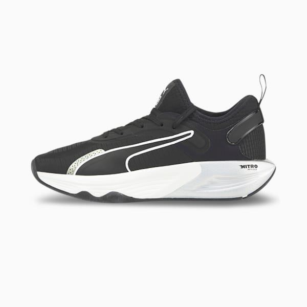 PWR XX NITRO™ Women's Training Shoes, Puma Black-Puma White-Metallic Silver, extralarge-IND