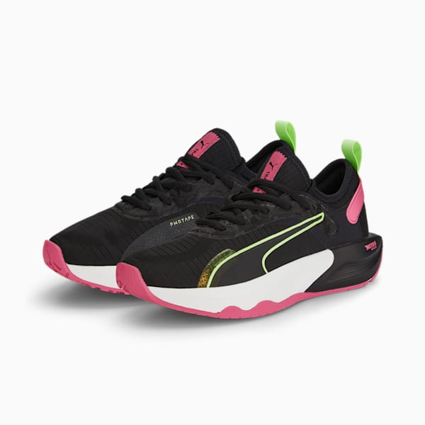 ウィメンズ PWR XX ニトロ トレーニングシューズ, Puma Black-Sunset Pink-Fizzy Apple