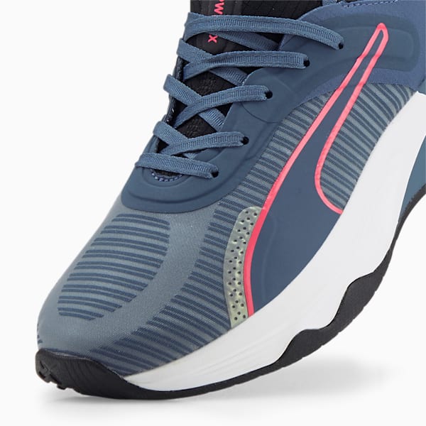 Tenis de entrenamiento PWR XX NITRO para mujer, Evening Sky-Puma Black-Sunset Pink, extralarge