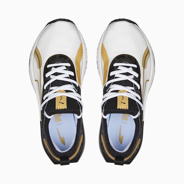 Chaussures d’entraînement pour femmes PWR XX NITRO, Puma White-Puma Black-Puma Team Gold, extralarge