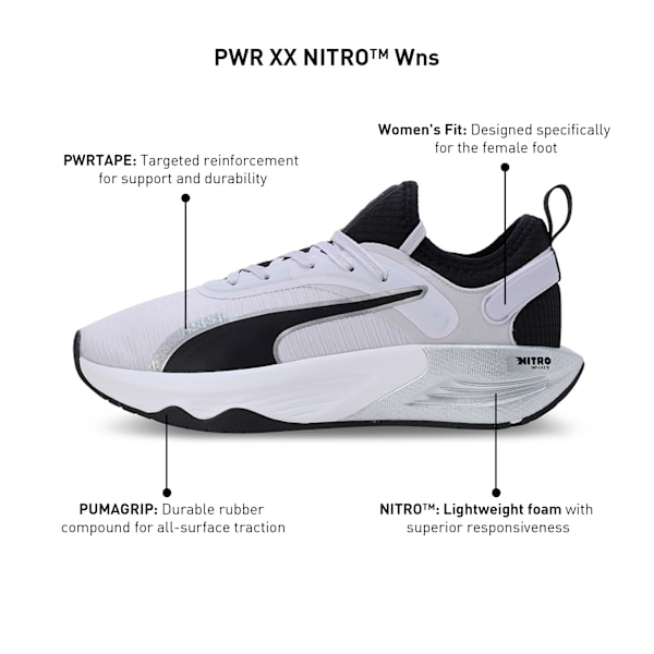 PWR XX NITRO™ Women's Training Shoes, Spring Lavender-PUMA Black-PUMA Silver, extralarge-IND