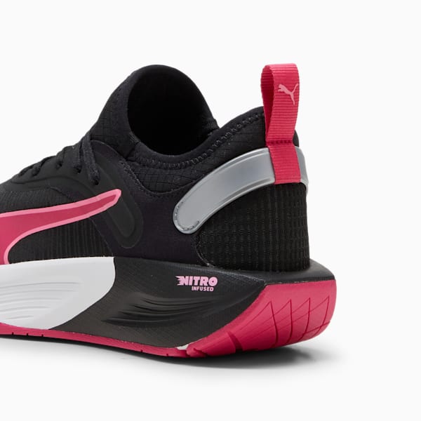 PWR XX NITRO™ Women's Training Shoes, PUMA Black-Garnet Rose-Fast Pink, extralarge