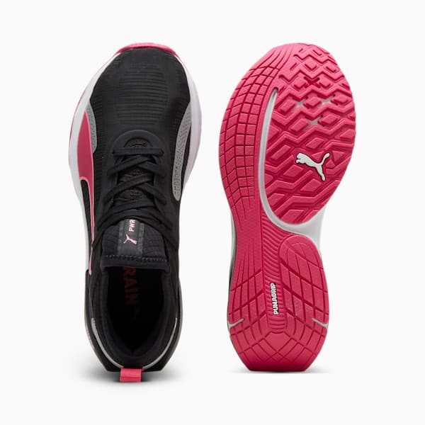 Tenis de entrenamiento PWR XX NITRO para mujer, PUMA Black-Garnet Rose-Fast Pink, extralarge