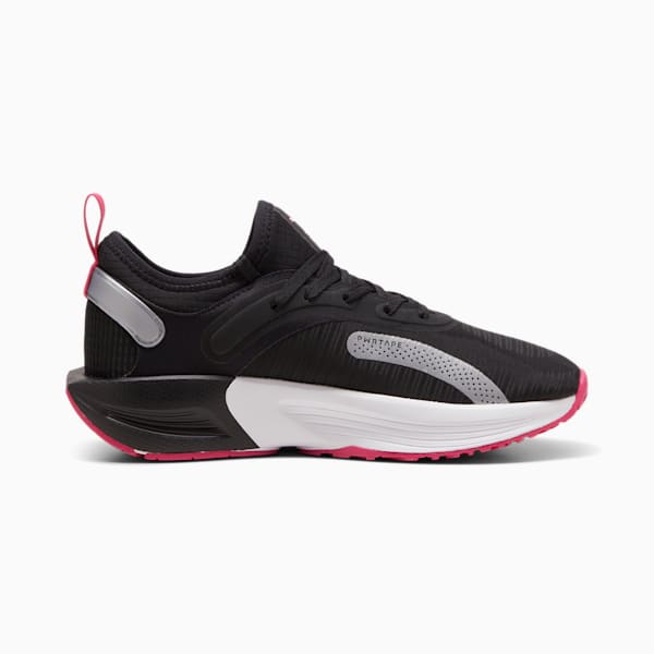 Tenis de entrenamiento PWR XX NITRO para mujer, PUMA Black-Garnet Rose-Fast Pink, extralarge