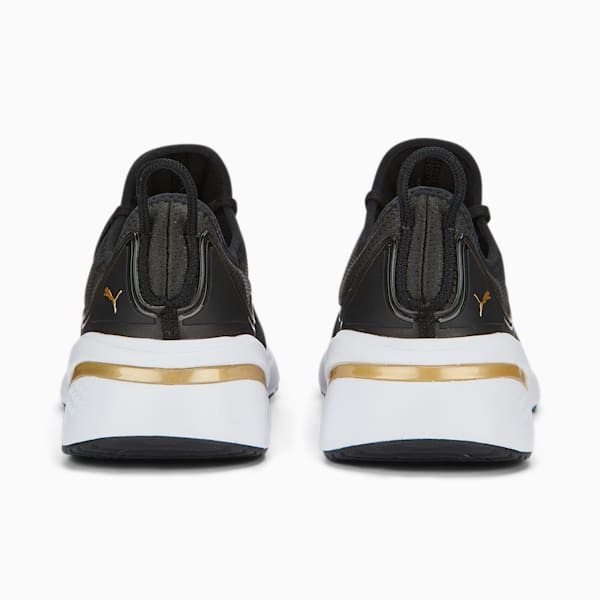 Forever XT Metallic Women's Training Shoes, Puma Black-Puma White-Puma Team Gold, extralarge-IND