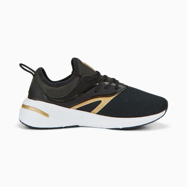 Forever XT Metallic Women's Training Shoes, Puma Black-Puma White-Puma Team Gold, extralarge-IND
