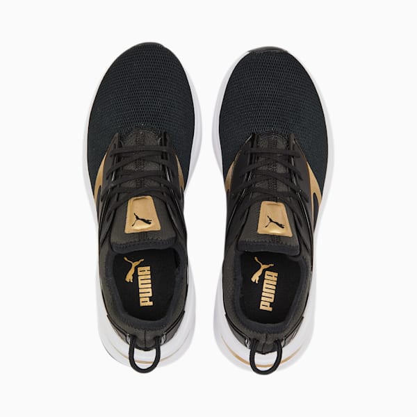 Forever XT Metallic Women's Training Shoes, Puma Black-Puma White-Puma Team Gold, extralarge-IND