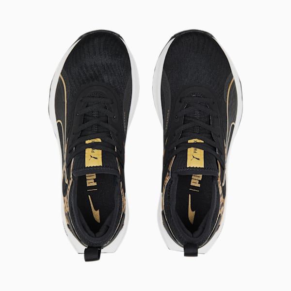 PWR XX NITRO Safari Glam Training Shoes Women, Puma Black-Puma Team Gold, extralarge-GBR