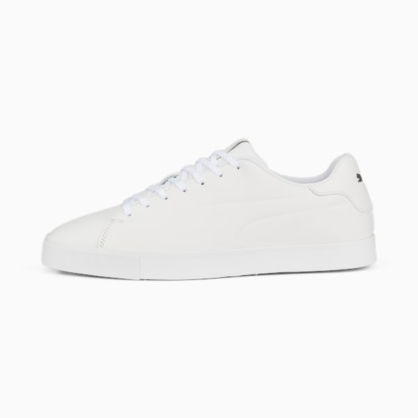 メンズ ゴルフ フュージョン クラシック ラバーソール スパイクレス シューズ, PUMA White-PUMA White, extralarge-JPN