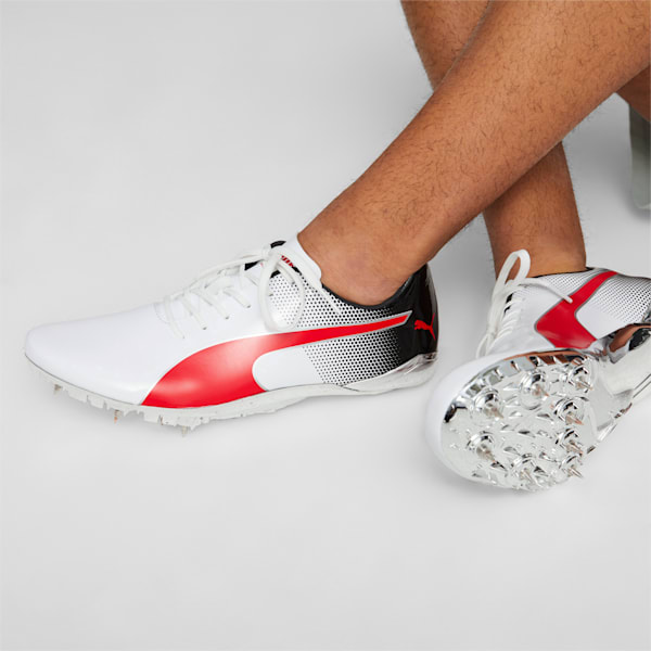 Zapatos para atletismo evoSPEED Electric 13, PUMA White-PUMA Black-PUMA Red