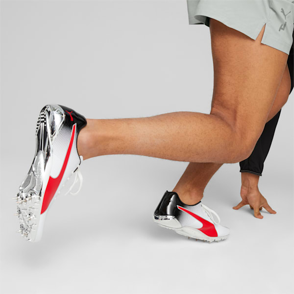 Zapatos para atletismo evoSPEED Electric 13, PUMA White-PUMA Black-PUMA Red, extralarge