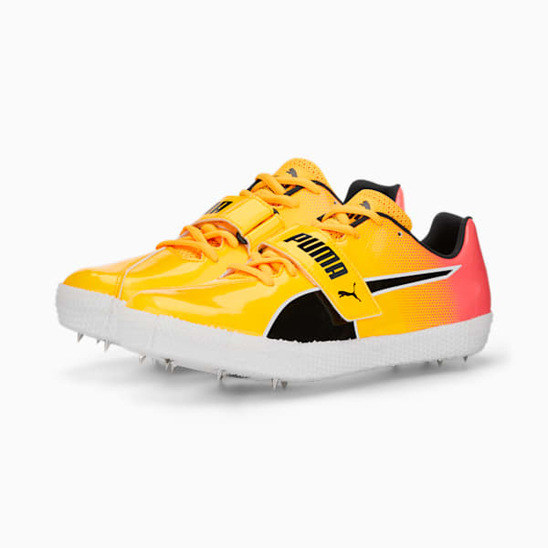 メンズ ランニング エヴォスピード ハイジャンプ 10 陸上用 スパイク, Sun Stream-Sunset Glow-Puma Black, extralarge-JPN