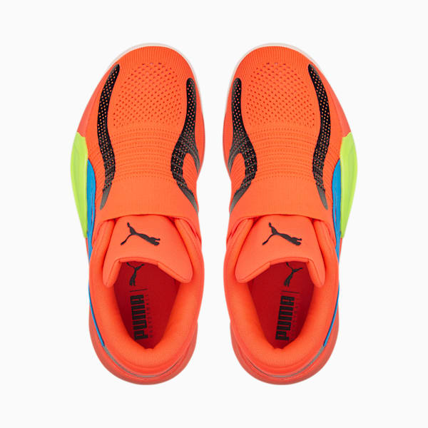 Rise NITRO Basketball Shoes, Fiery Coral-Lime Squeeze, extralarge-IND