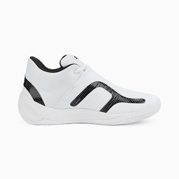 Rise NITRO Basketball Shoes, Puma White-Puma Black, extralarge-IND