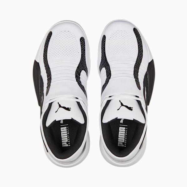Rise NITRO Basketball Shoes, Puma White-Puma Black, extralarge-IND