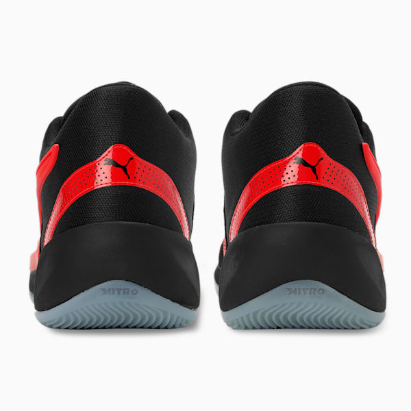 Rise NITRO Basketball Shoes, PUMA Black-For All Time Red, extralarge-IND