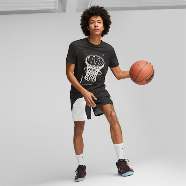 Rise NITRO Basketball Shoes, PUMA Black-For All Time Red, extralarge-IND
