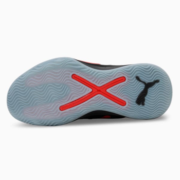 Rise NITRO Basketball Shoes, PUMA Black-For All Time Red, extralarge-IND