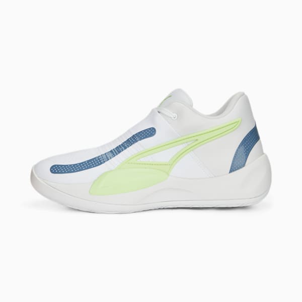 Rise NITRO™ Men's Basketball Shoes, PUMA White-Deep Dive, extralarge