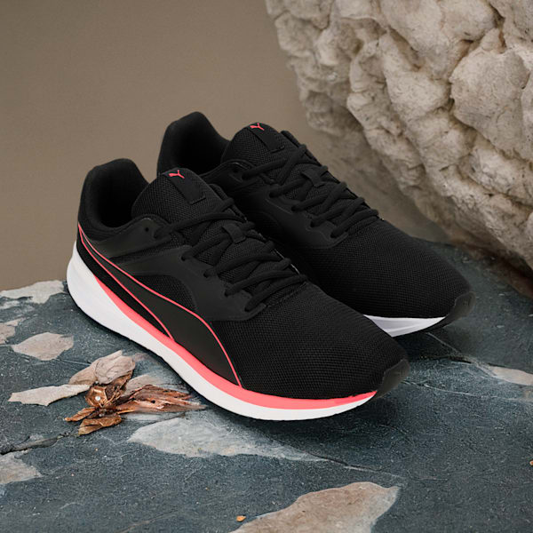 Transport Running Shoes, PUMA Black-Fire Orchid, extralarge-IND