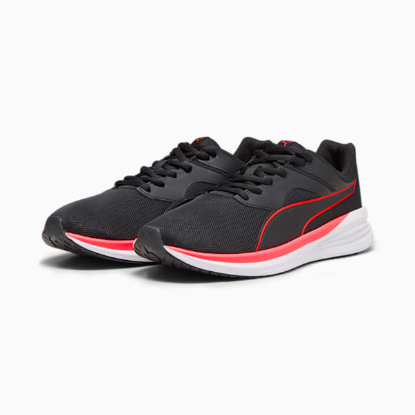 Transport Running Shoes, PUMA Black-Fire Orchid, extralarge-IND