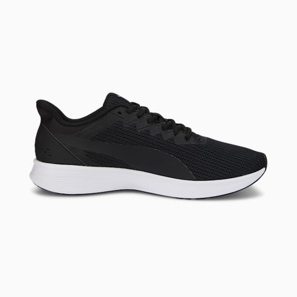 Transport Modern Unisex Running Shoes, Puma Black-PUMA White-PUMA Silver, extralarge-IND