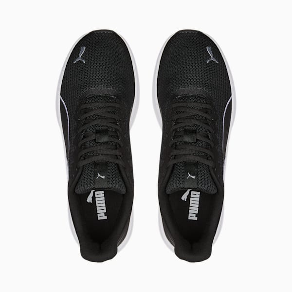 Transport Modern Unisex Running Shoes, Puma Black-PUMA White-PUMA Silver, extralarge-IND