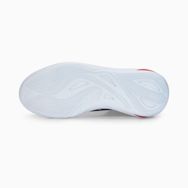 Fusion Nitro Team Unisex Basketball Shoes, Puma White-High Risk Red, extralarge-IND