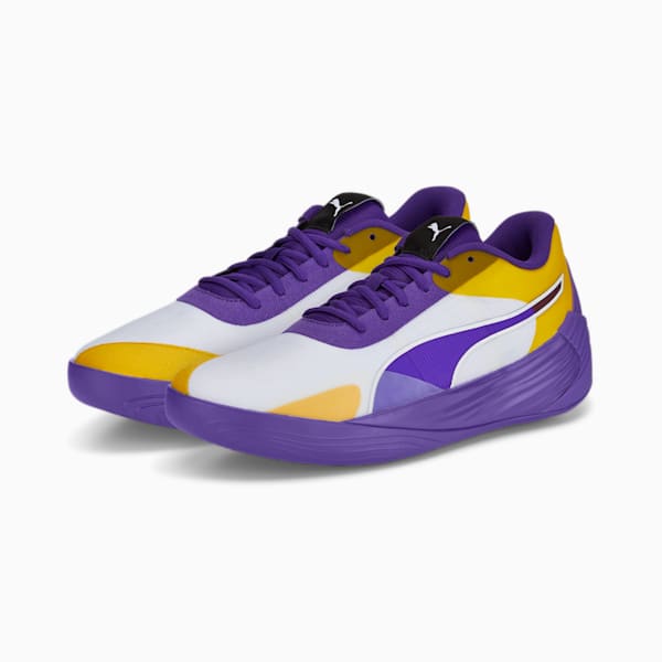 Fusion Nitro Team Basketball Shoes, Prism Violet-Spectra Yellow
