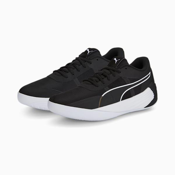 Fusion Nitro Team Unisex Basketball Shoes, Puma Black-Puma White, extralarge-IND