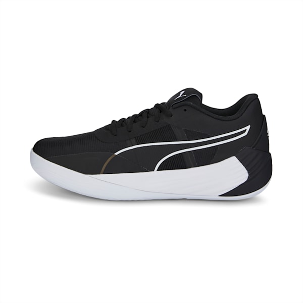 Fusion Nitro Team Unisex Basketball Shoes, Puma Black-Puma White, extralarge-IND