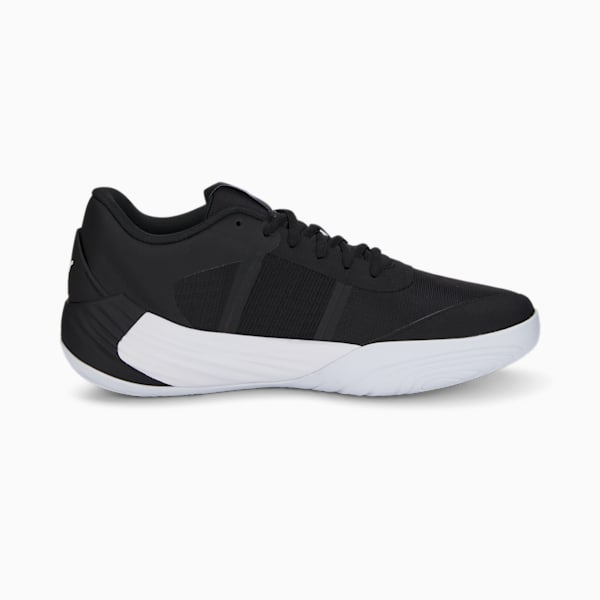 Fusion Nitro Team Unisex Basketball Shoes, Puma Black-Puma White, extralarge-IND