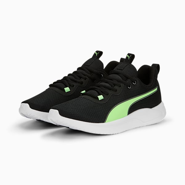 Resolve Modern Running Shoes, PUMA Black-Fizzy Lime-PUMA White, extralarge-IND