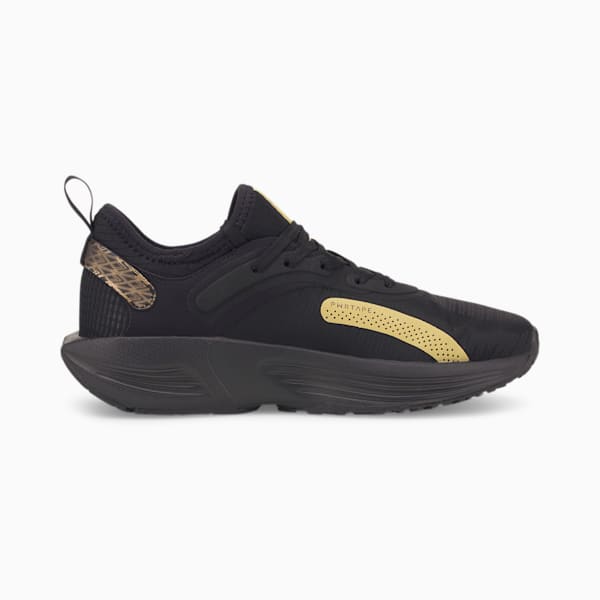 PWR XX NITRO Deco Glam Women's Training Shoes, Puma Black-Puma Team Gold, extralarge-IND