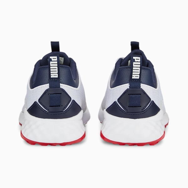 Fusion Pro Men's Golf Shoes, PUMA White-PUMA Navy-For All Time Red, extralarge-IND