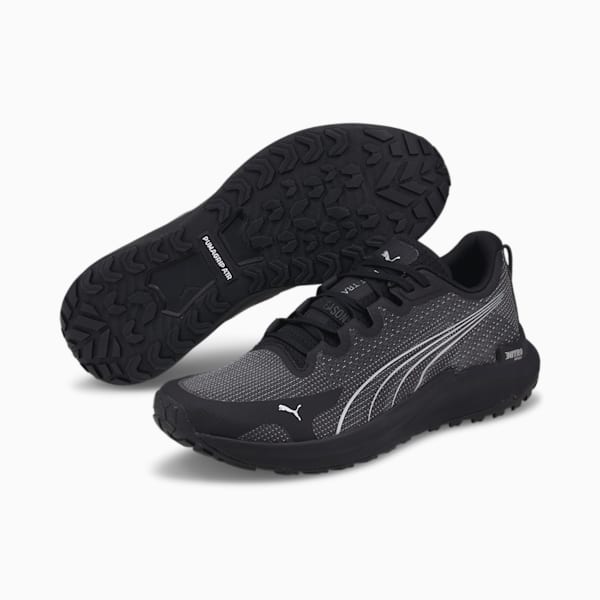 Fast-Trac NITRO Running Shoes Men, Puma Black-Metallic Silver