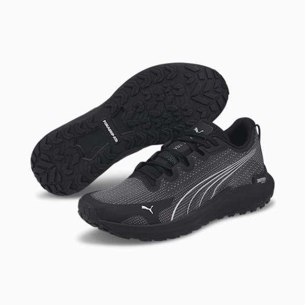 Chaussures de course Fast-Trac NITRO Homme, Puma Black-Metallic Silver, extralarge