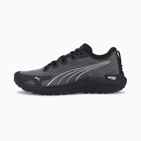 Chaussures de course Fast-Trac NITRO Homme, Puma Black-Metallic Silver, extralarge