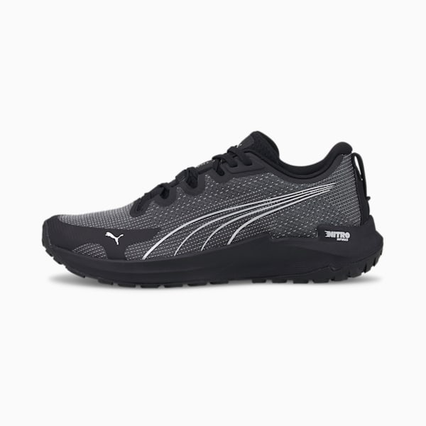 Fast-Trac NITRO Men's Running Shoes, Puma Black-Metallic Silver